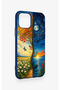iPhone 11 Pro Compatible Sky and Earth Pattern Silicone Case - 2