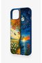 iPhone 14 Compatible Sky and Earth Pattern Silicone Case - 3