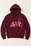 Boys/Teenagers Street Fashion Printed Hooded Three-Thread Diagonal Sweatshirt