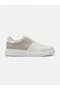 Zrj151S High Quality Lace-Up Men's Casual Sneaker - White Gray Suede - 3
