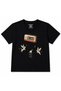 Retro Melody Cassette & Winged Cats Graphic Kids T-Shirt