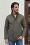 Men's Large Size Winter Khaki Coat Bonded Fabric Stand Collar Classic Fit - M003 Bat