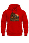 Nature Camping House Printed Hooded Sweatshirt Unisex Outdoor Mountain House Themed Hoodie