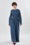 Denim Skirted Trousers Light Blue - 2