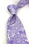 Lilac Floral Pattern Italian Silk Tie İk2614 - 2