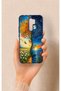 Redmi 9 Compatible Silicone Case with Sky and Earth Pattern