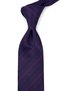 Classic Tie with Plum Stripe Pattern and Handkerchief Kk14016 - 2