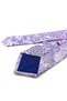 Lilac Floral Pattern Italian Silk Tie İk2614 - 3