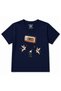Retro Melody Cassette & Winged Cats Graphic Kids T-Shirt