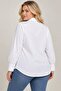 Women's White Shirt Collar Pearl Accessory Special Button Detail Long Sleeve Blouse Hzl26S-Zss1145 - 2