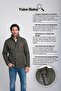 Men's Large Size Winter Khaki Coat Bonded Fabric Stand Collar Classic Fit - M003 Bat - 7