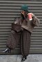 Bitter Brown Plaid Patterned Elastic Waist Balloon Pants Mg2905 - 6
