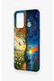 Oppo A54 Compatible Silicone Case with Sky and Earth Pattern - 3