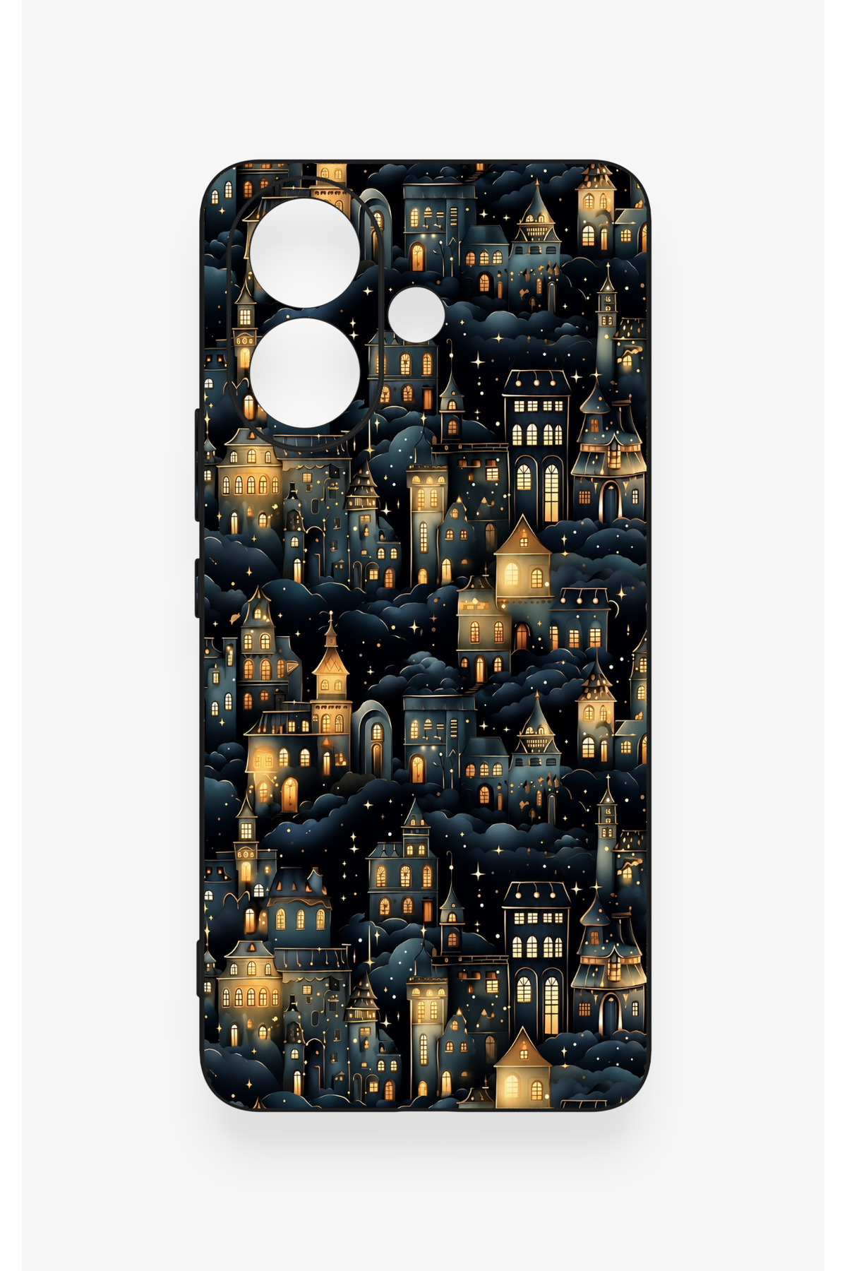 Vivo V60 Lite Compatible Night Tale Patterned Silicone Case - 2