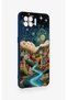 Oppo Reno 4 Lite Compatible Night Tale Patterned Silicone Case - 3