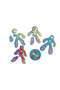 Robobuilder Puzzling Game, Spinner Puzzle Race Game for 2-4 Players