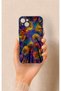 حافظة سيليكون ملونة بنمط السماء متوافقة مع iPhone 14 Plus/15 Plus