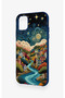 iPhone 11 Compatible Night Tale Patterned Silicone Case - 4