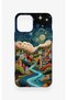 iPhone 12-12Pro Compatible Night Tale Patterned Silicone Case - 2