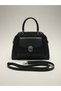 Stylish Lock Closure, Zippered Front Pocket, Lined Interior, Hand and Shoulder Bag - 3