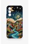 Samsung A54 Compatible Night Tale Patterned Silicone Case - 2