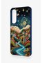 Samsung A57 Compatible Night Tale Patterned Silicone Case - 4