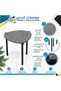 3-Piece Triangular Design Nesting Side End Tables Set by Pixel Furniture - 3