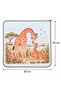 Panel Patterned Baby Blanket Double Layer Interlock 100% Cotton 85X85 cm - 6