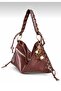 Women's Vintage Star Charm Knitted Strap Model Shoulder Bag - 3