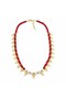 Pearl and Red Bead Necklace