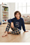 Motorized Plaid Fleece Boys and Teenagers Pajama Set