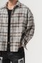 Crossfade Plaid Patterned Long Sleeve Oversize Men's Shirt - 2