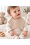 Pink Sand Beige Star Baby Bib Set of 2 - 2