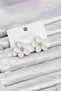 White Color Crystal Stone Flower Model Women's Earrings