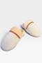 Women's Plush Non-Slip Lightweight Sole Furry Indoor Slippers Beige - 5