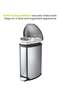 Grace Stainless Steel Pedal Bin with Slow Close Lid | Trash Can with Lid | 5 Liter, Silver - 7