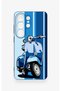 Samsung S26 Ultra Compatible Blue Scooter Patterned Silicone Case - 2