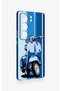Vivo V29 Compatible Blue Scooter Patterned Silicone Case - 3