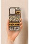 iPhone 15 Pro Max Compatible African Safari Pattern Silicone Case