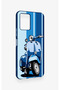 Vivo Y33S Compatible Blue Scooter Patterned Silicone Case - 3