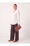 Women's Plus Size White Shirt Classic Collar Long Sleeve Buttoned Basic - 7