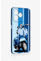 Realme C53 Compatible Blue Scooter Patterned Silicone Case - 3