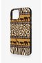 iPhone 13 Compatible African Safari Pattern Silicone Case - 4
