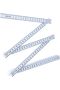 2m Folding Ruler Plastic Meter Stick, Double-Sided Metric Scale 10 Segments Expandable