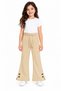 19010-26 Girls' Wide Leg Pants, White Heart Detail, Elastic and Lace-Up Waist, 2 Yarns, 3-8 Years - 3