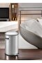 Heavy Duty Fingerprint Proof Stainless Steel Pedal Bin | Trash Can with Lid | 8 Liter, Silver - 2