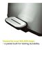 Square Matte Stainless Steel Bin with Soft Close Lid | 12 Liter, Silver - 7