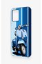 Vivo Y33S Compatible Blue Scooter Patterned Silicone Case - 4