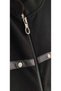 Large Size Seasonal Zippered Long Women's Vest (110 cm) Ottoman Fabric Anti-Pilling Hijab Battal Mother's Vest Dark Leather Stripe and Staple Detail - 2