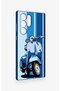 Samsung S22 Ultra Compatible Blue Scooter Patterned Silicone Case - 3